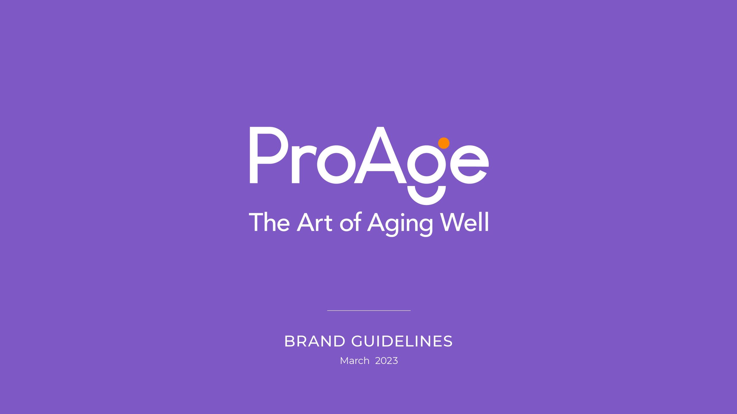 ProAge Guidelines